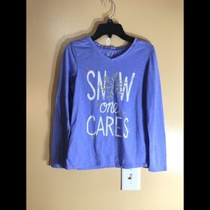 Light purple *almost lavender* long sleeve shirt.